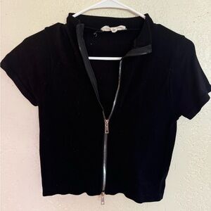 Black crop top
